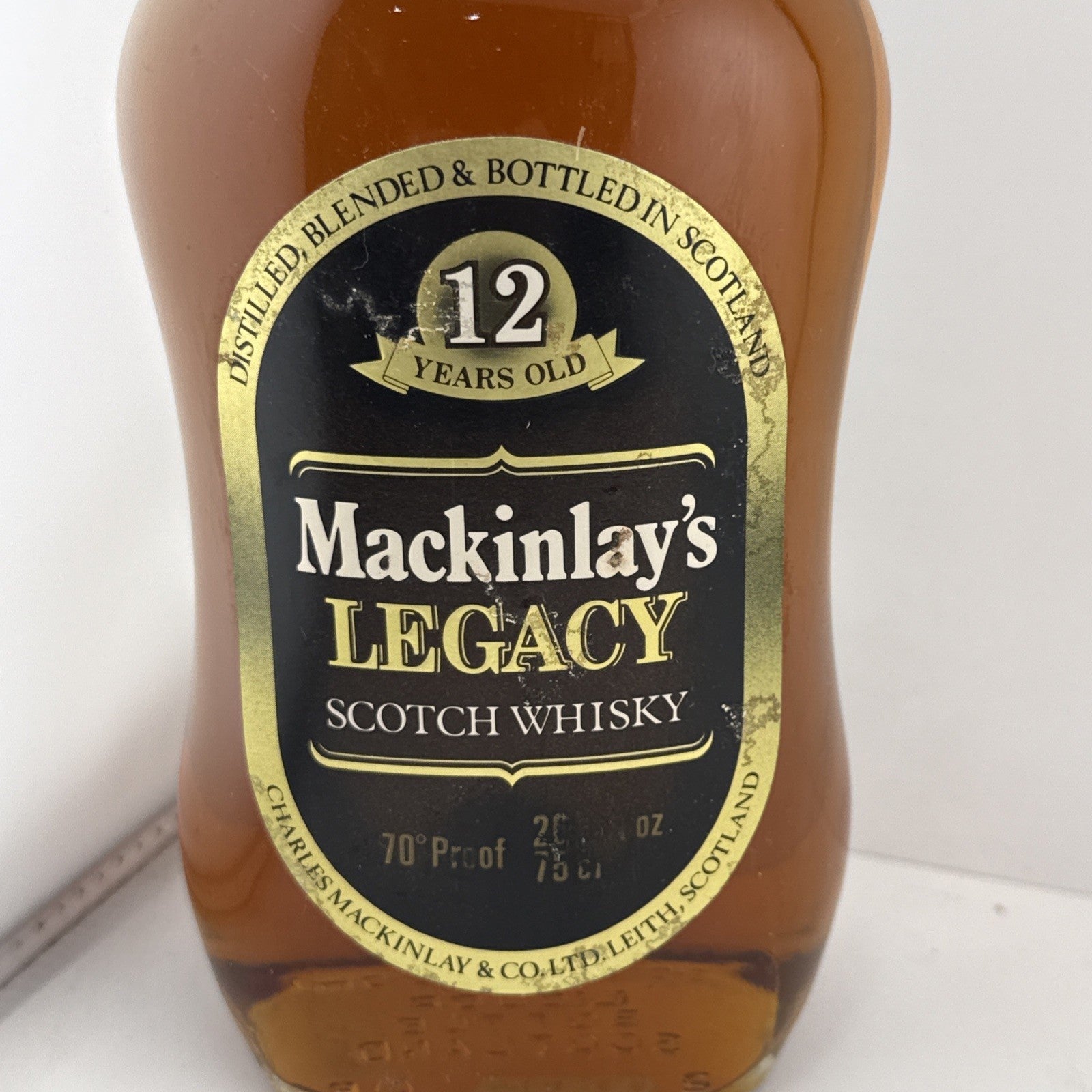 Mackinlay’s Legacy 12 Year Old Scotch Whisky 75cl 70 Proof 1970s