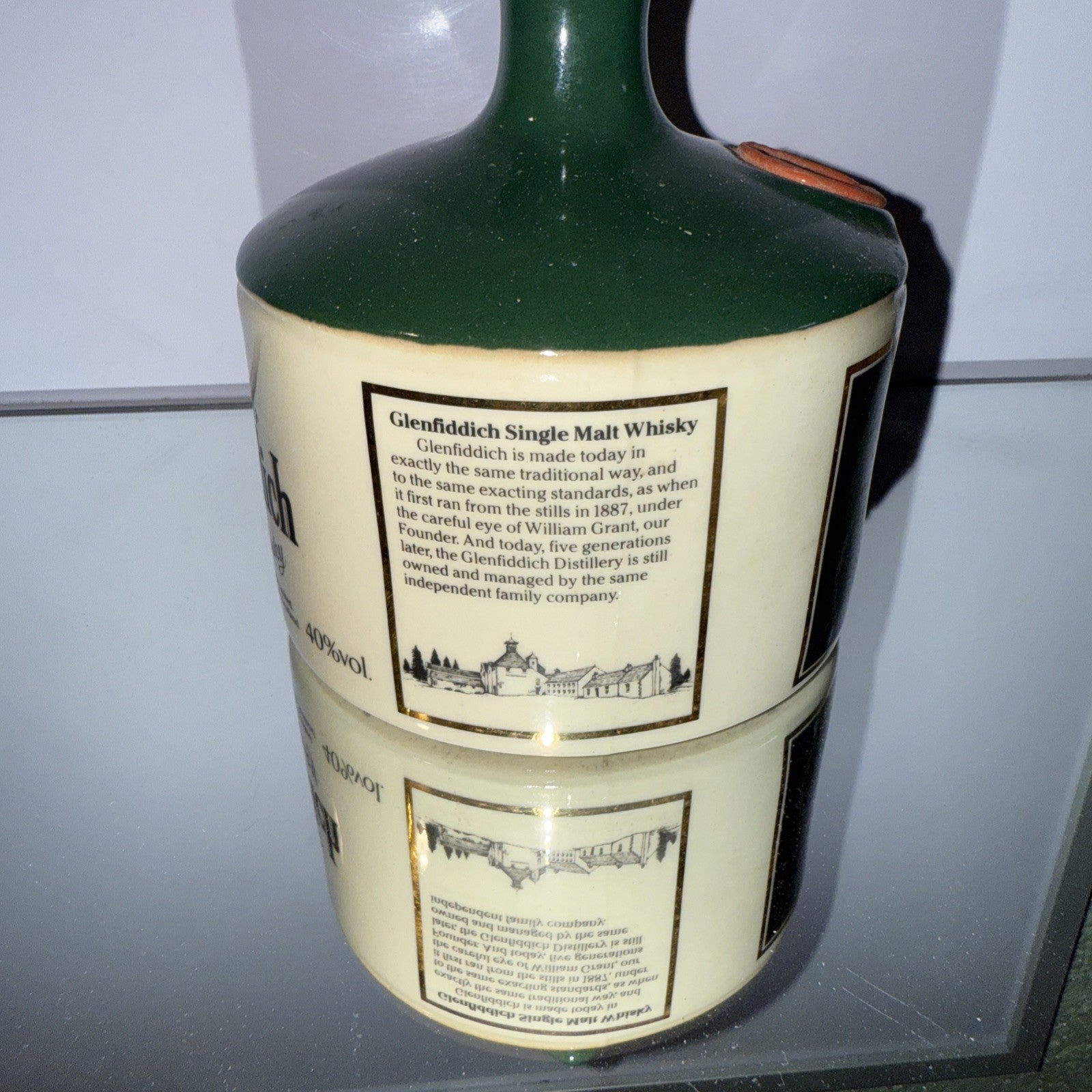 Glenfiddich Single Malt Scotch Whisky Mary Queen Of Scots Decanter 1980s