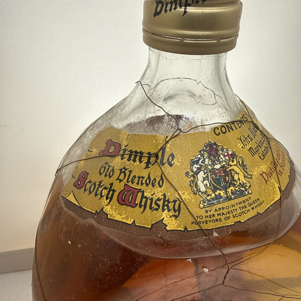 Dimple Blended Scotch Whisky · 1L Vintage Globe Bottle · 70s/80s · Sealed