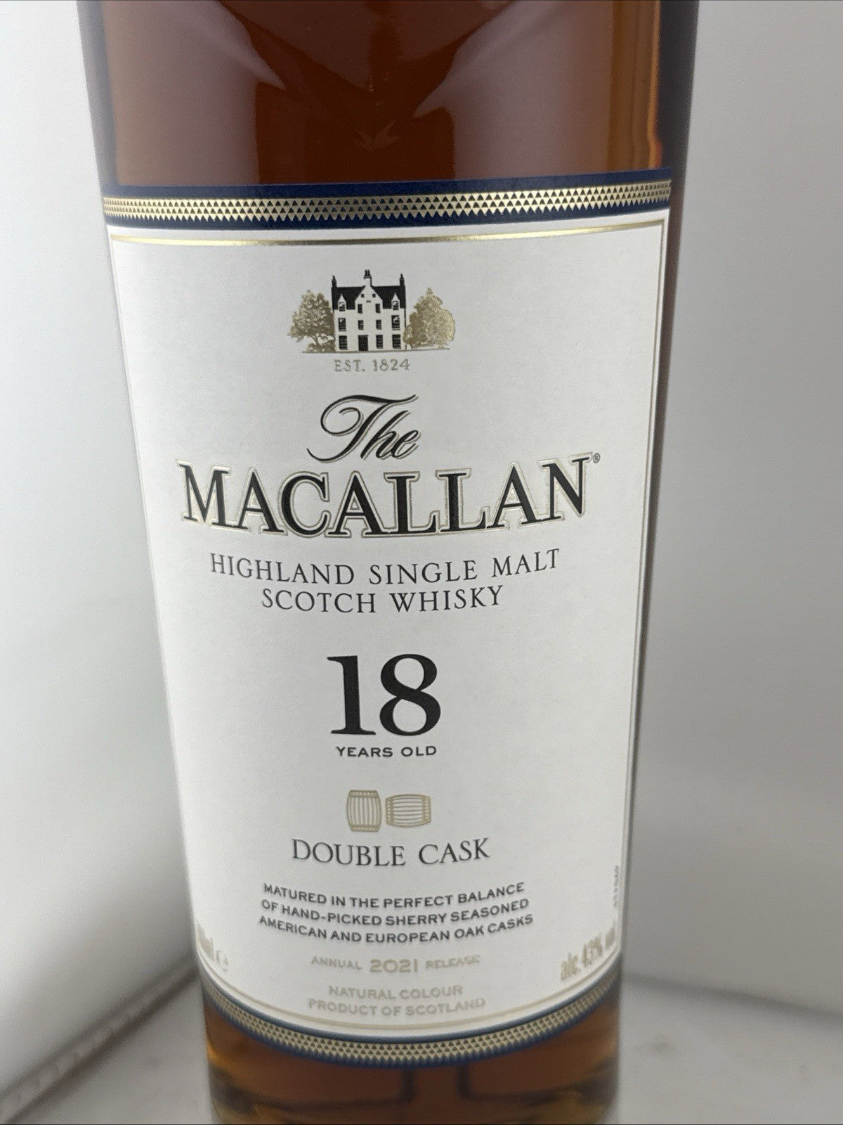 Macallan 18 Year Old Double Cask Annual 2021 Release 70cl 43% ABV