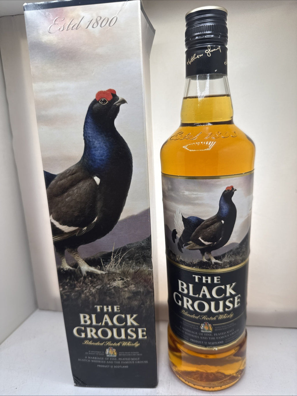 🥃 The Black Grouse — 70cl · 40% — Peated Blend — Discontinued