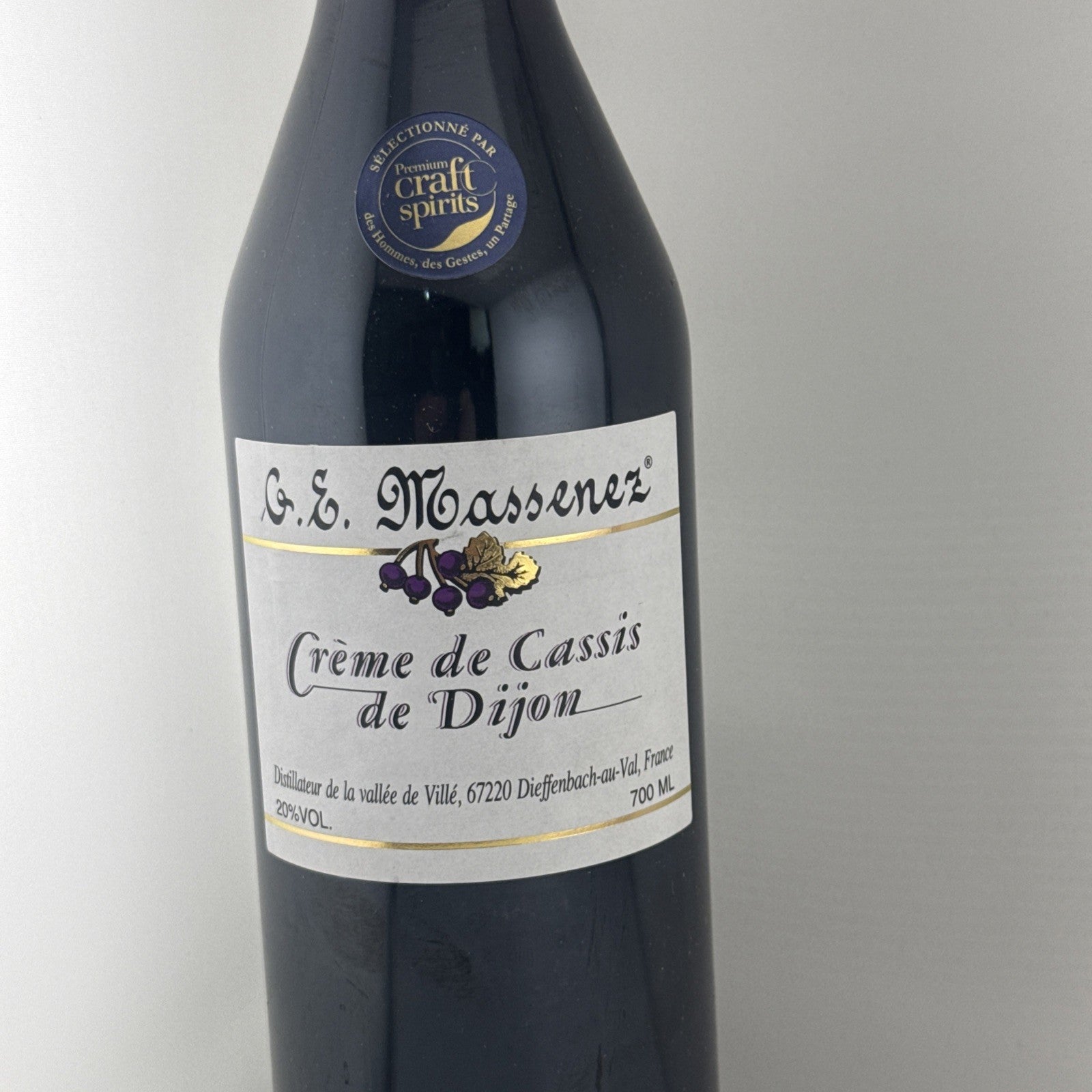 Massenez Creme de Cassis de Dijon 700ml French Liqueur 20%