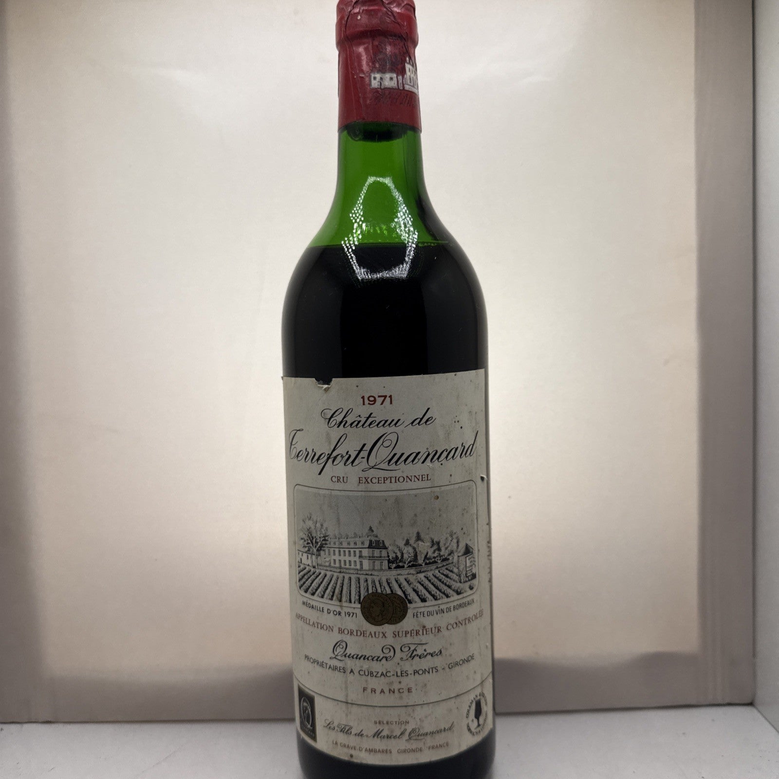 Château de Terrefort-Quancard Bordeaux Supérieur 1971 75cl