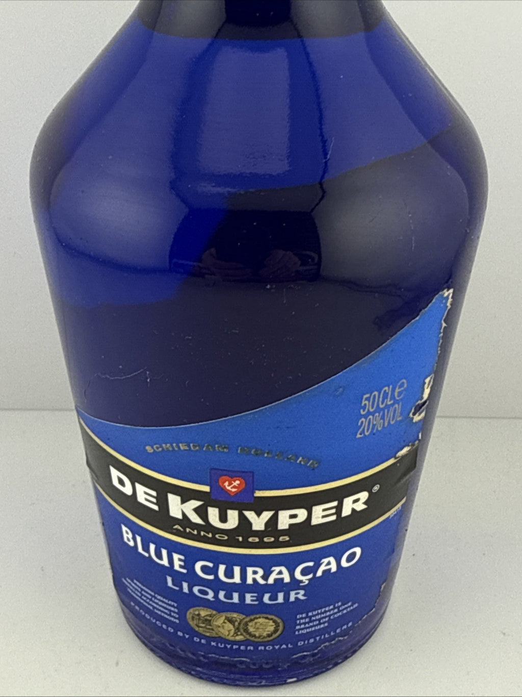 De Kuyper Blue Curacao Liqueur 50cl 20% Vol Vintage Bottle