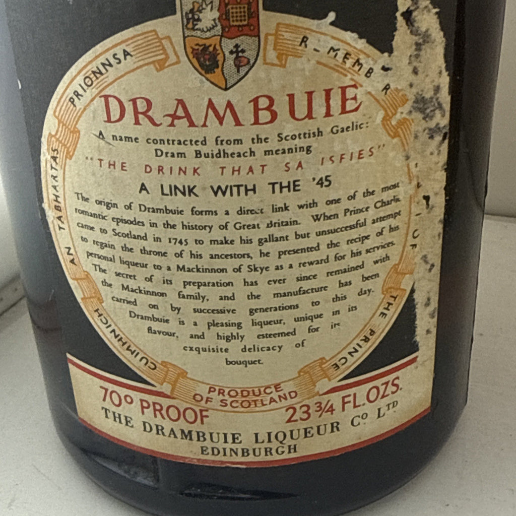 SALE Drambuie Liqueur, 70° proof, 23¾ fl oz. Cheapest On Internet 1960s /50s