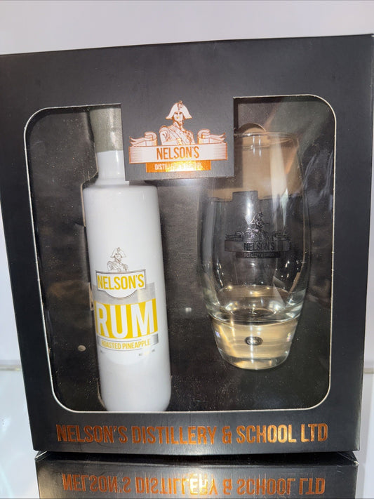 Nelson's Toasted Pineapple Rum 20cl Gift Pack With Nelson's Tall Glass