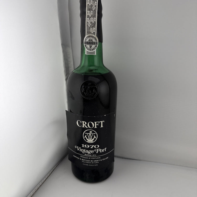 Croft 1970 Vintage Port 75cl Bottled 1972 Portuguese Vintage Port