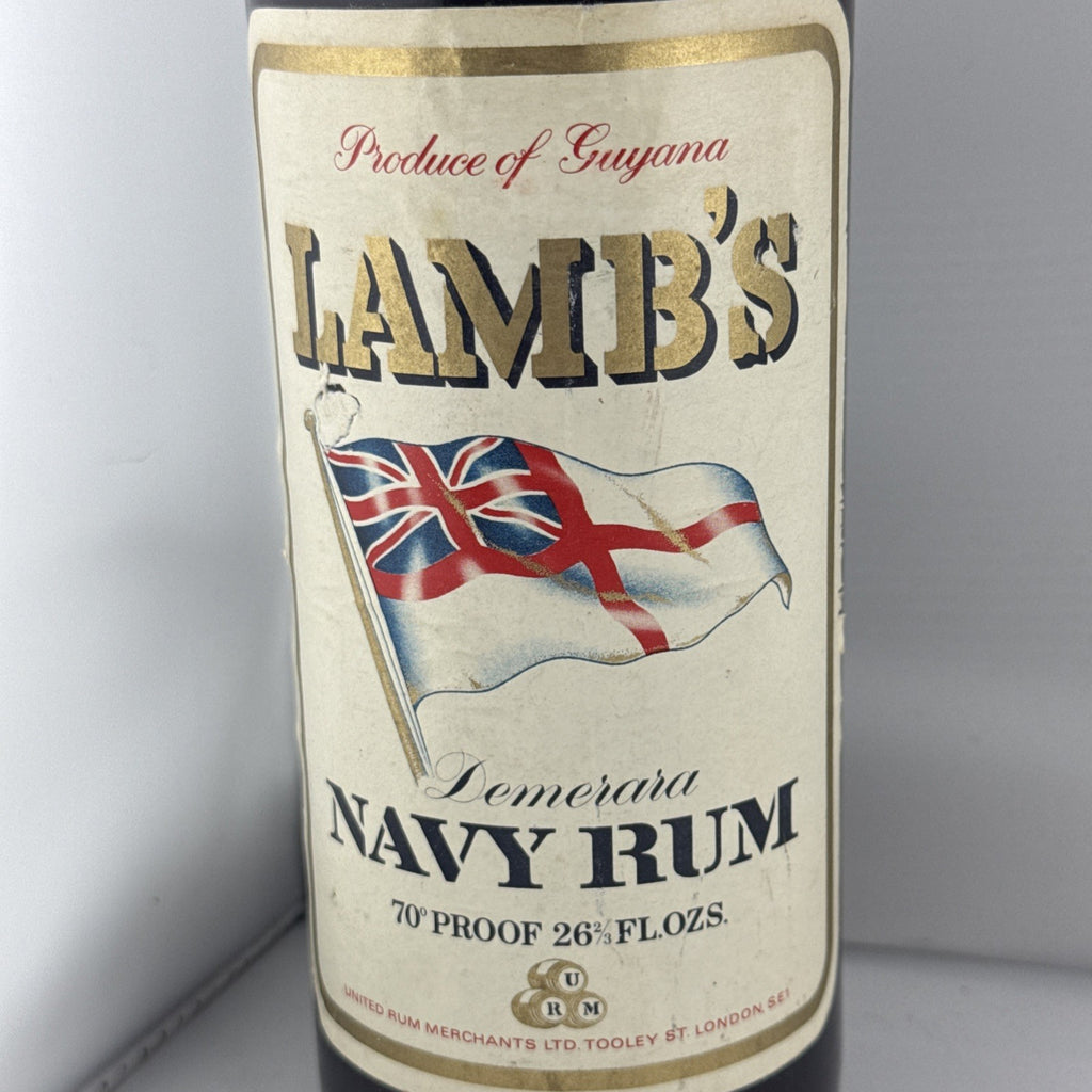 Lamb’s Demerara Navy Rum Vintage 70 Proof 26⅔ Fl Oz Guyana Bottling