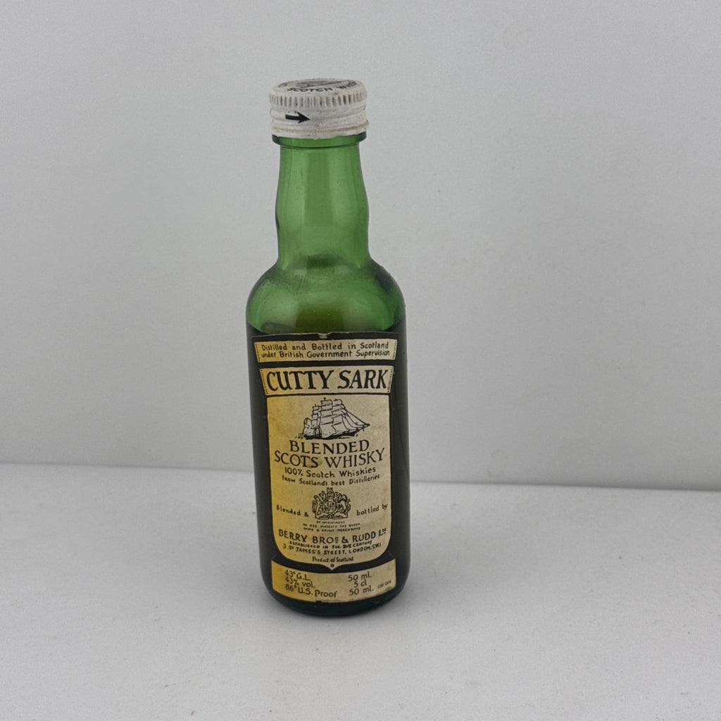 Vintage Cutty Sark Scotch Whisky Miniature 50ml Berry Bros & Rudd