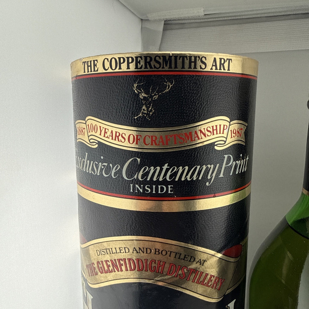 1987 Glenfiddich Centenary Pure Malt Scotch Whisky 1 Litre With Original Print