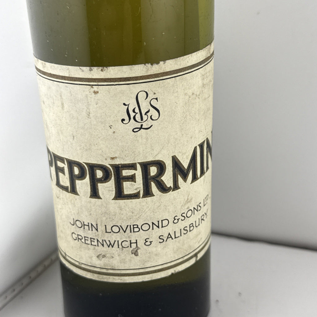 John Lovibond & Sons Peppermint Sealed Bottle Vintage 1950s
