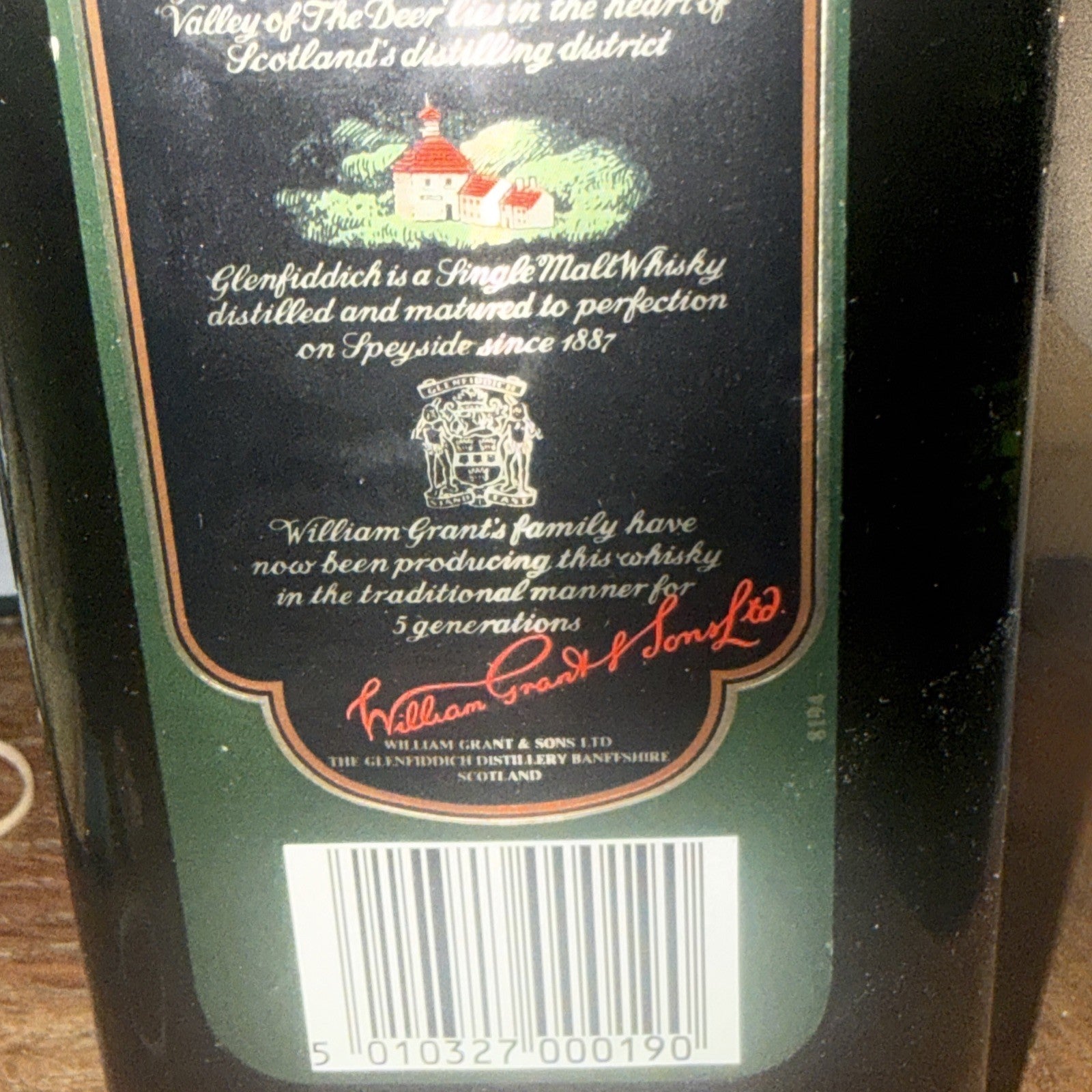 Glenfiddich Pure Malt Special Old Reserve Bottled 1980s/90s Boxed