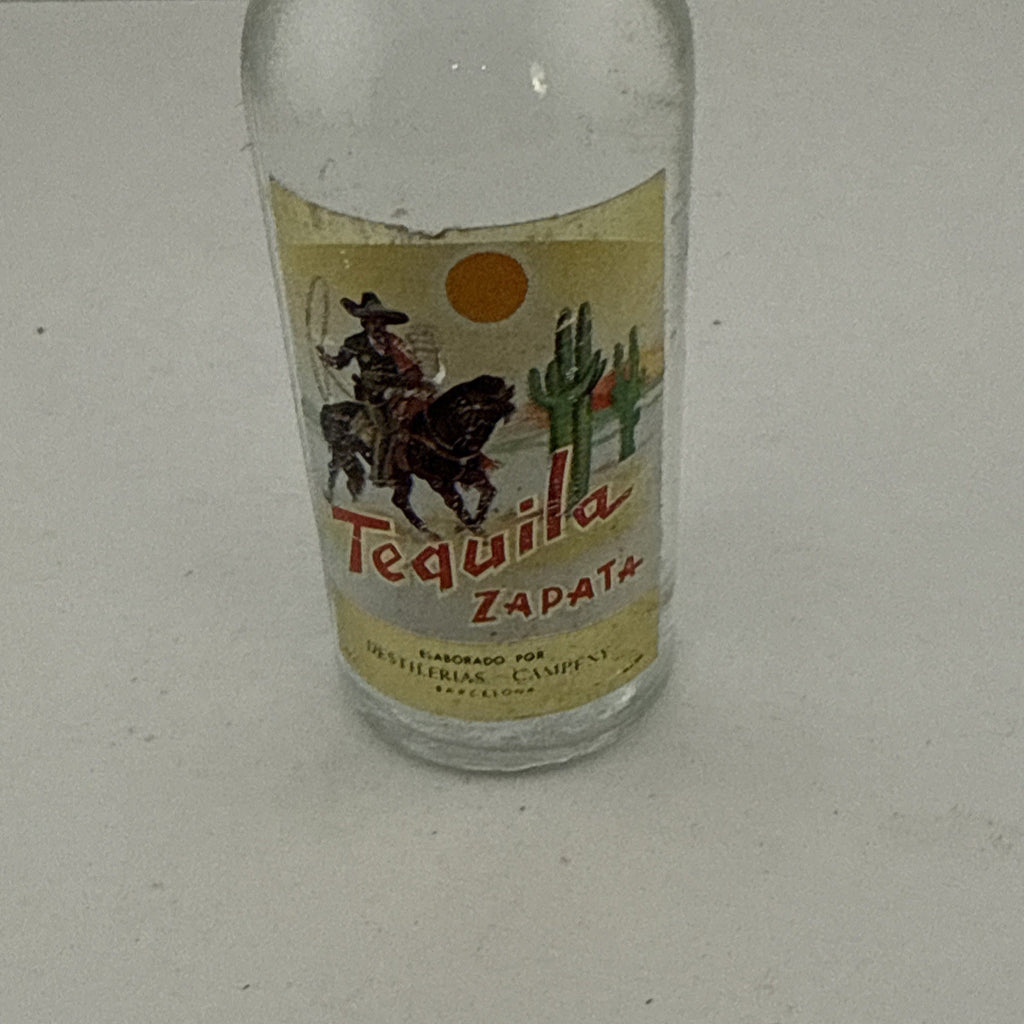 Vintage Tequila Zapata Miniature Bottle 1970s-80s