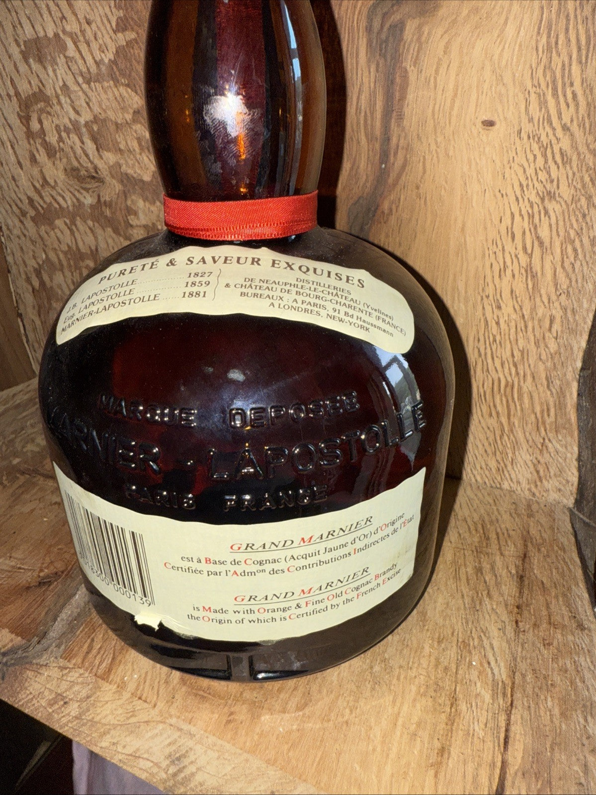 Grand Marnier Liqueur 35.2 Floz 70% Proof 1970s Mint Condition