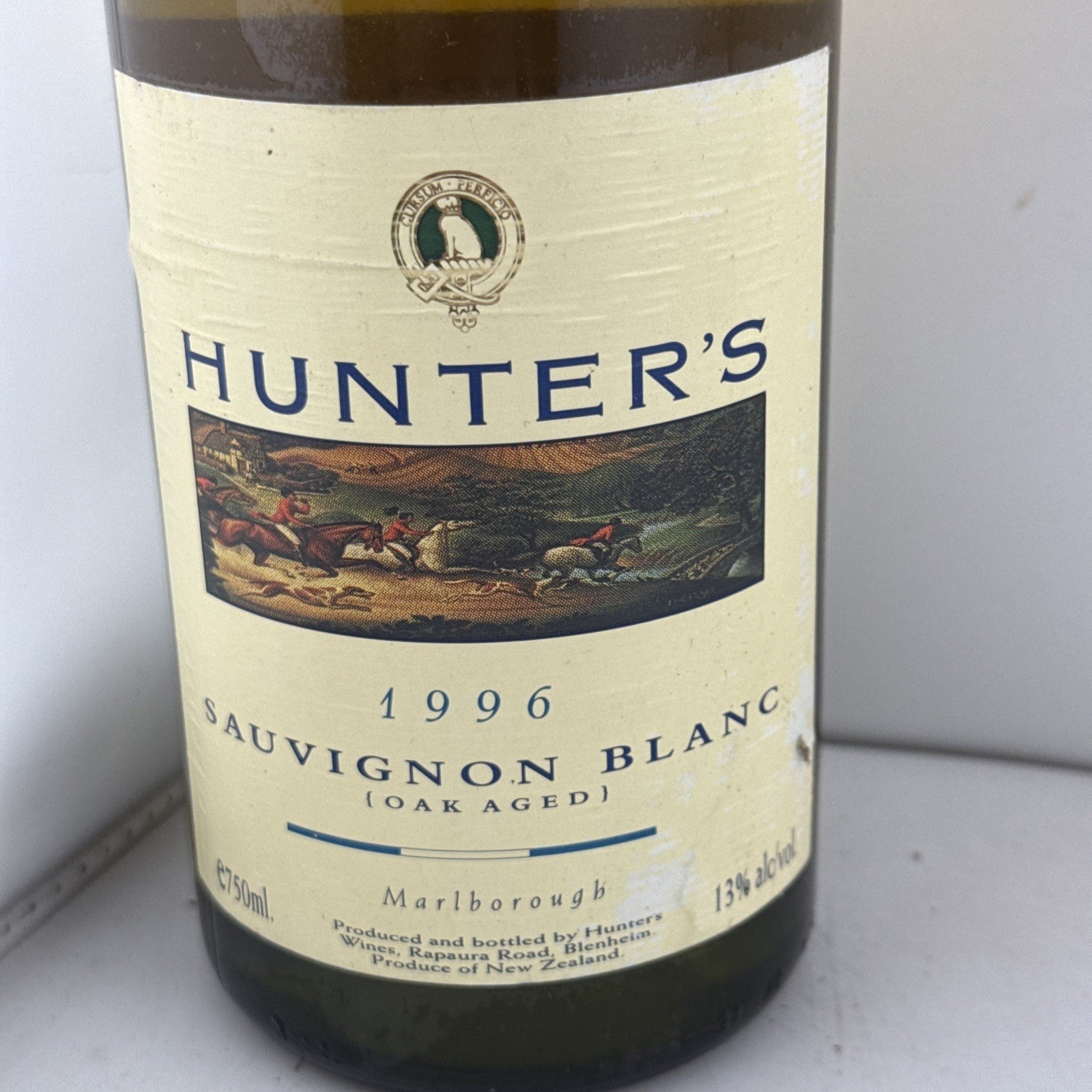 Hunter’s Sauvignon Blanc Oak Aged 1996, Marlborough, New Zealand Cellared Well