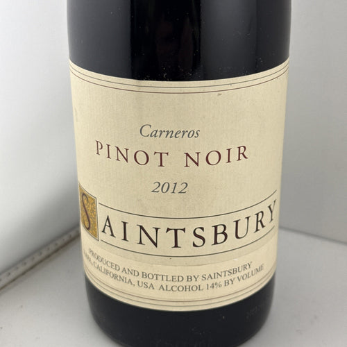 Saintsbury Carneros Pinot Noir 2012 California Red Win