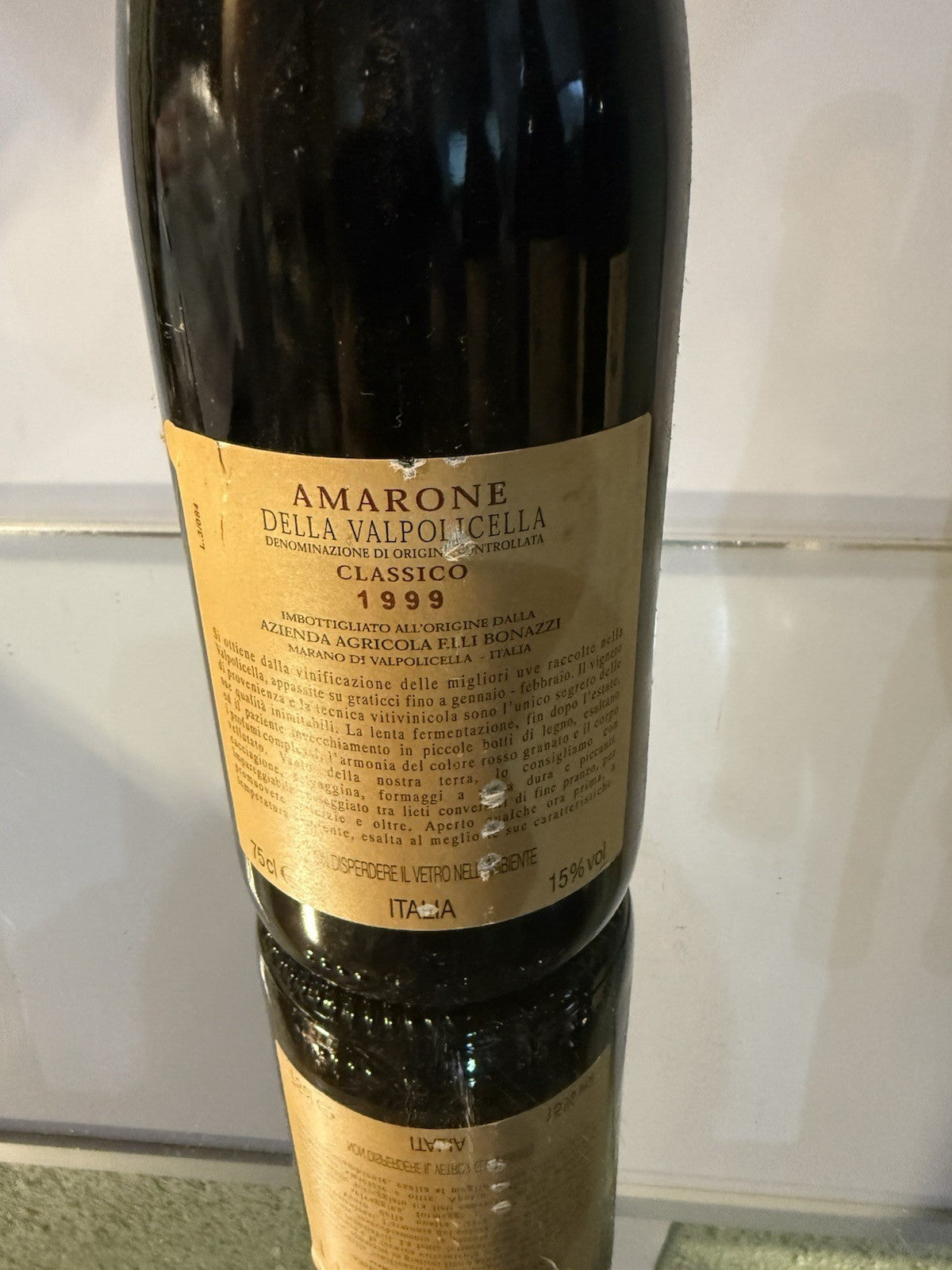 1999  Il Cantiniere d’Italia della Valpolicella Classico DOCG