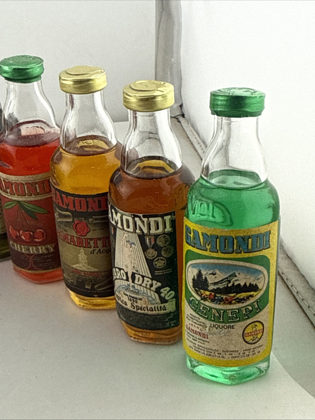 Vintage Gamondi Italian Liqueur Miniatures Set 1960s/70s x11 Bottles