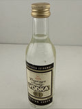 Vintage Krepkaya Strong Vodka Miniature 5cl USSR  Export Bottle