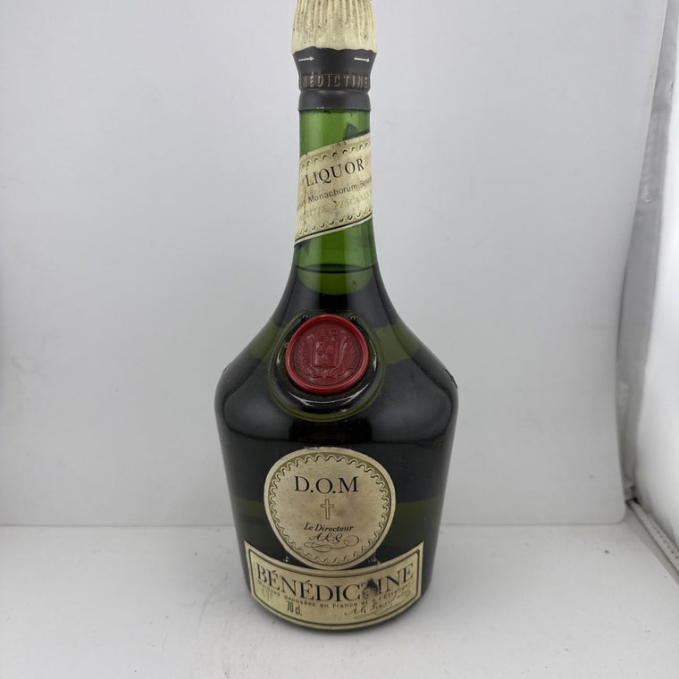 Dom Benedictine 70cl Bottle 43 % pre 1978 bottling Label In Poor Condition