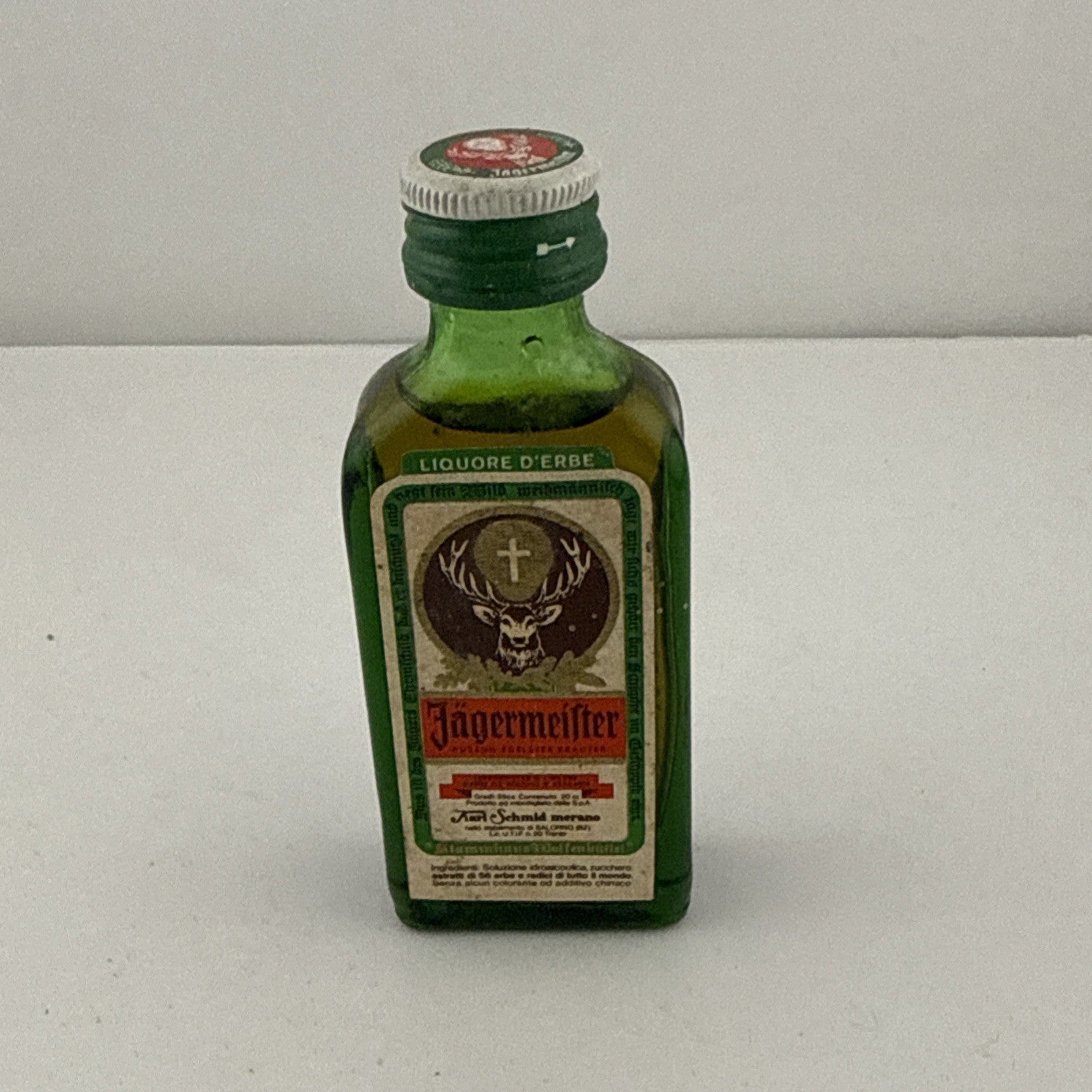 Vintage Jägermeister Herbal Liqueur Miniature 1970s-80s