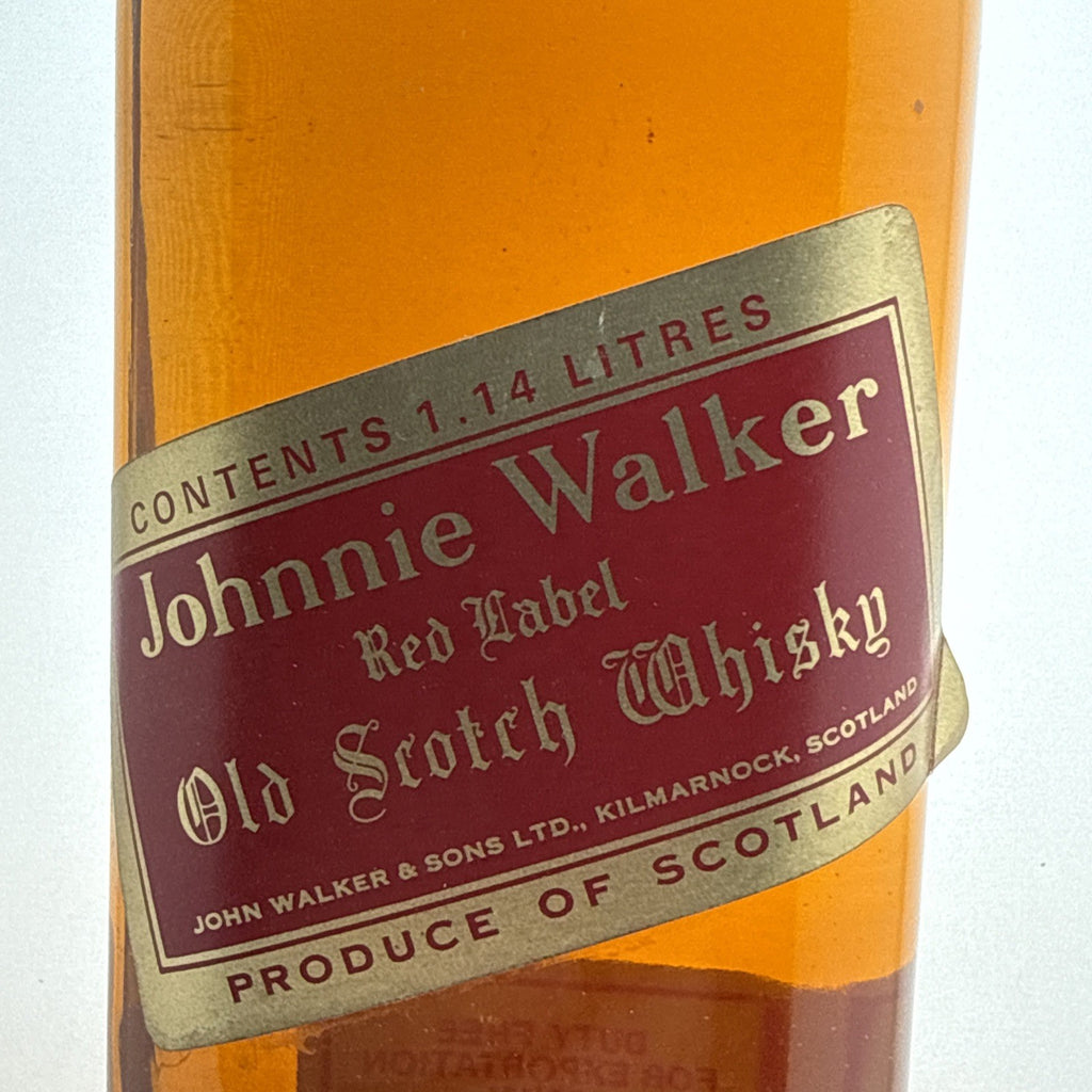 Johnnie Walker Red Label Vintage Duty Free 1.14L 43.5% Scotch Whisky