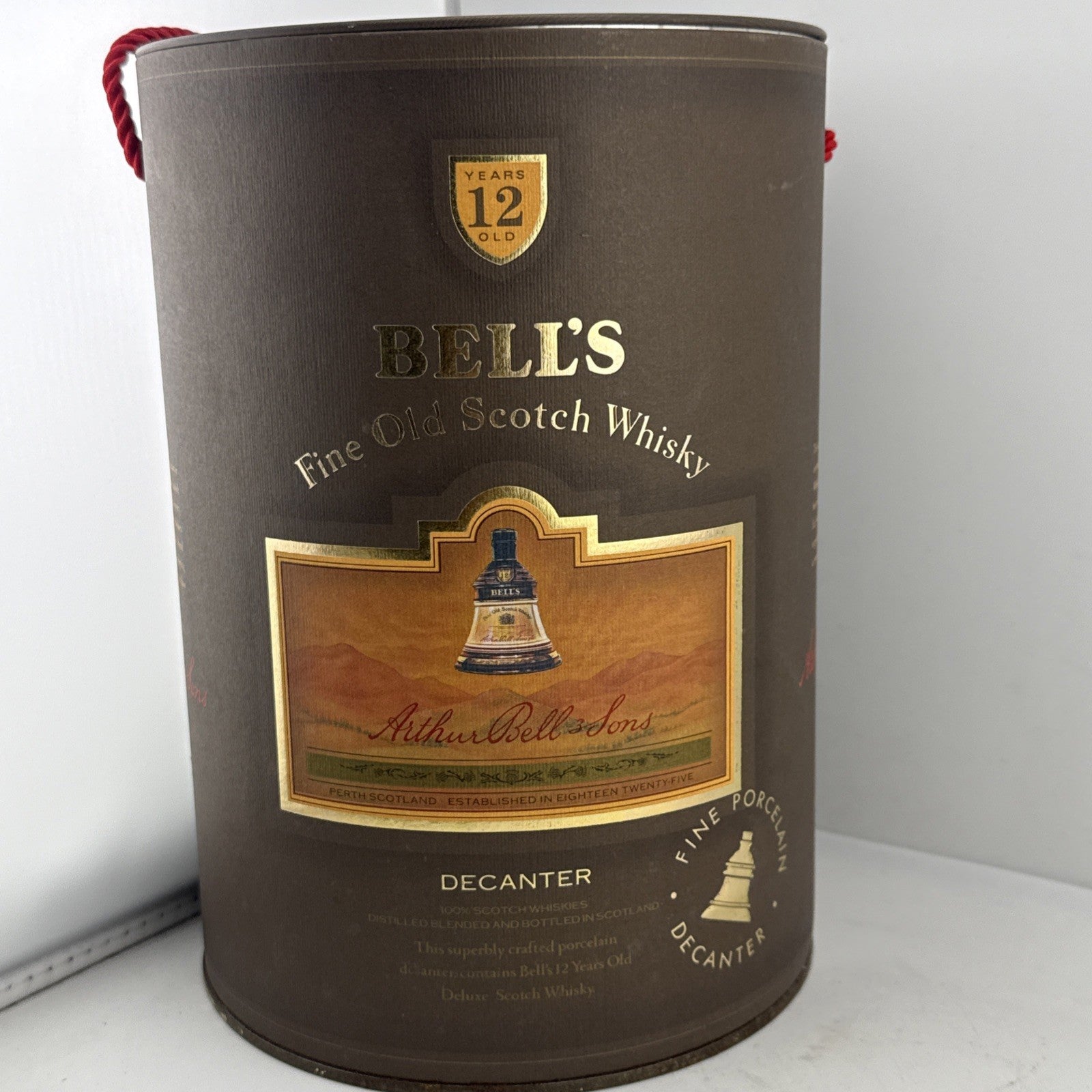 Bells Old Scotch 12 Years Old  Whisky  Full Boxed Decanter 43%abv