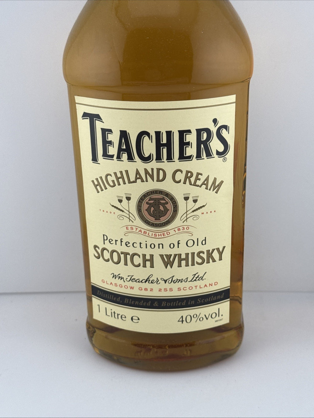 Teachers Highland Cream Whisky Late 90s Bottled 1L