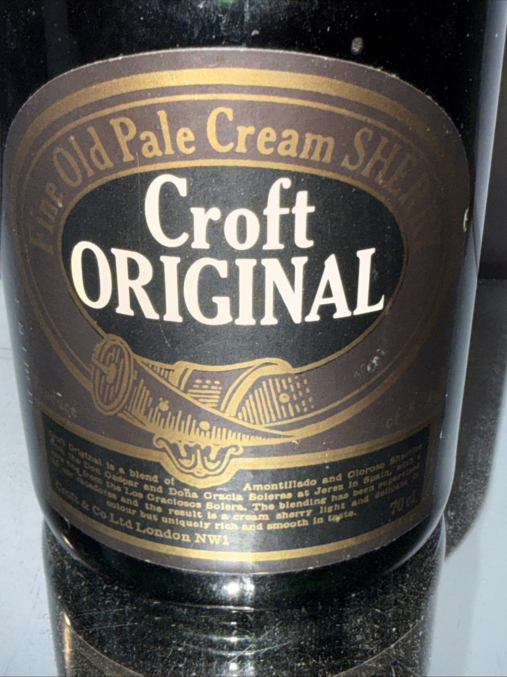 Croft Original Cream Sherry Dated To 1970s/80s