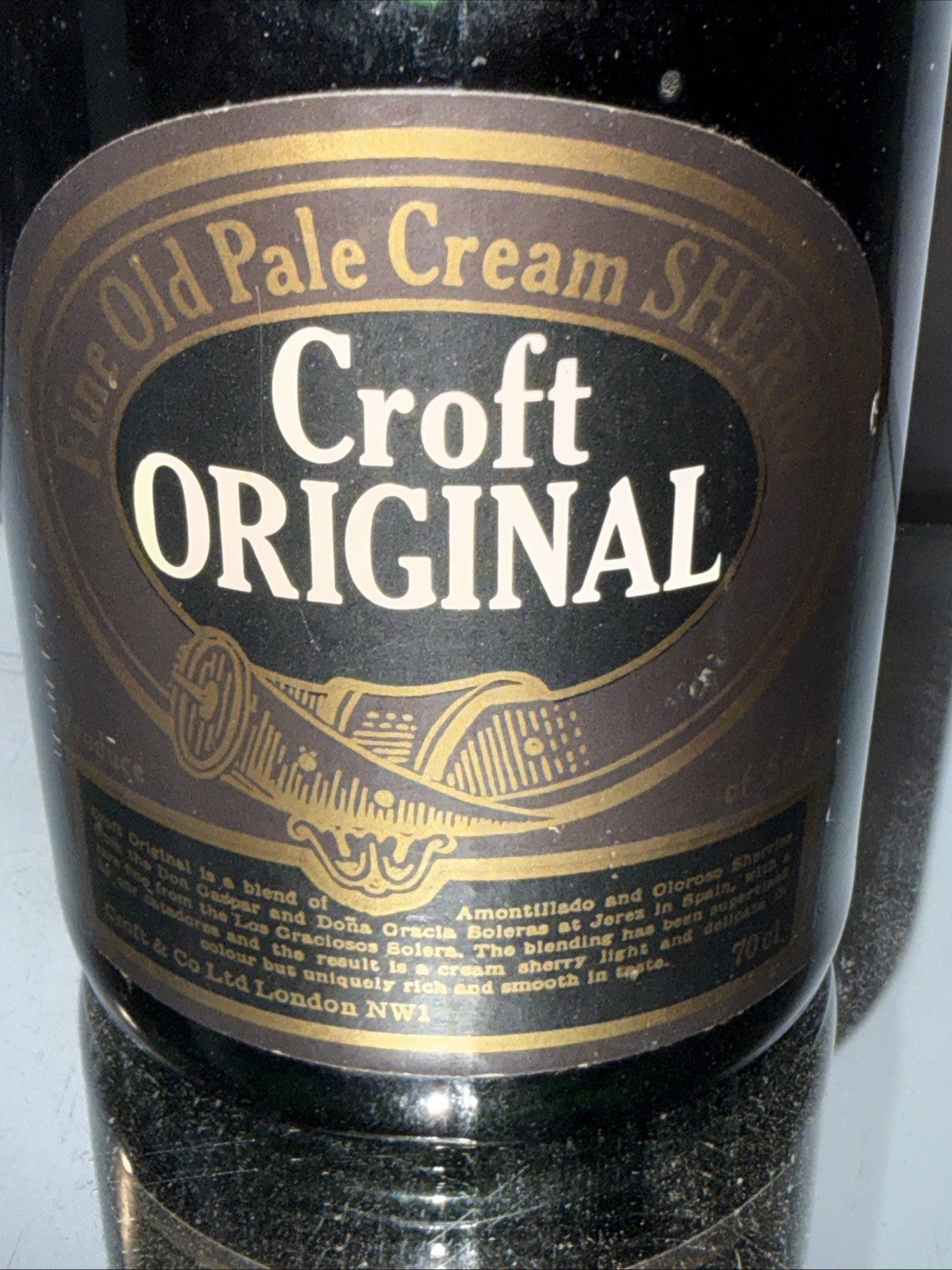 Croft Original Cream Sherry Dated To 1970s/80s