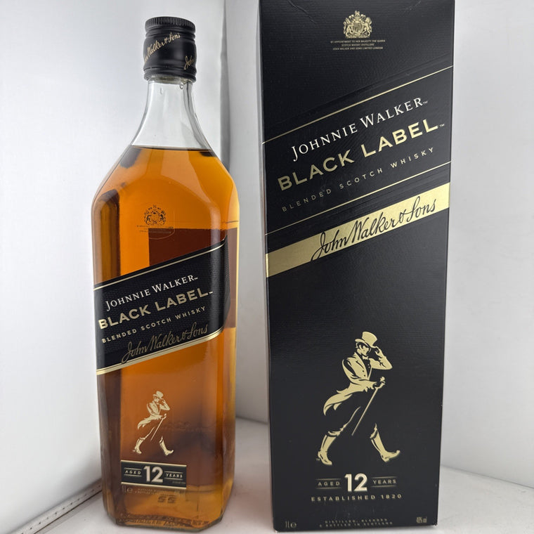 Johnnie Walker Black Label 12 Year Old Scotch Whisky 1L 40% Boxed