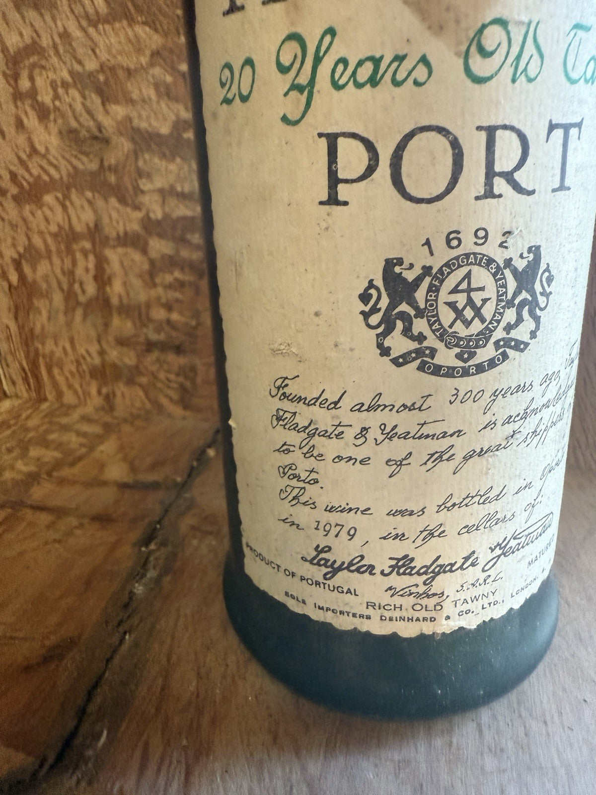 Taylor Fladgate 1959 (Bottled 1979) Of Port  Vintage Exceptional