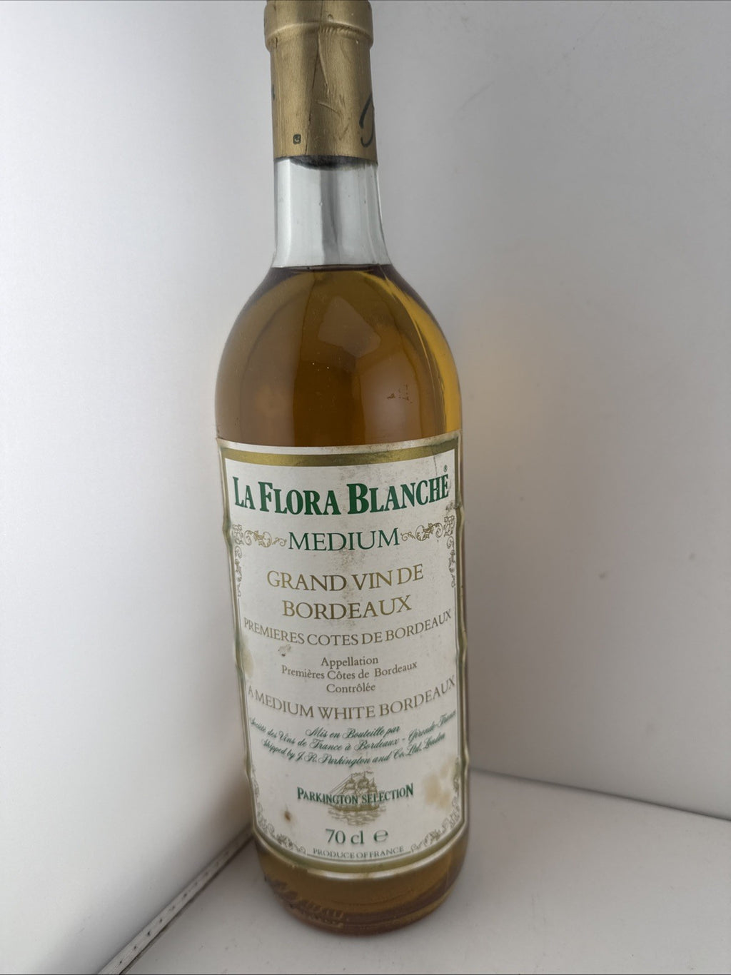 1980s La Flora Blanche Medium White Bordeaux 70cl French Wine