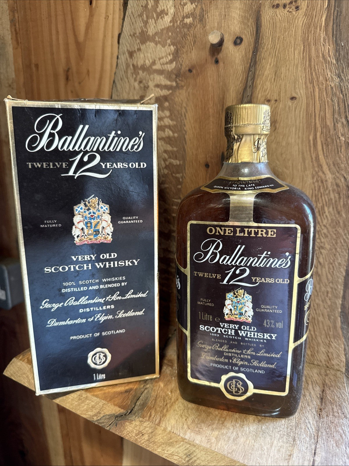 Ballantines 12 year old Very Old scotch whisky