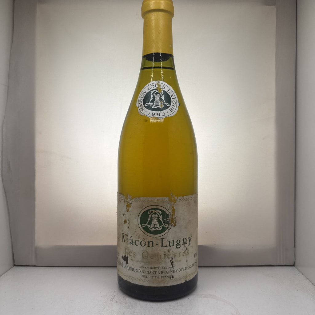 Louis Latour Mâcon‑Lugny Les Genièvres 1993 Poor Labels But Cellar Stored