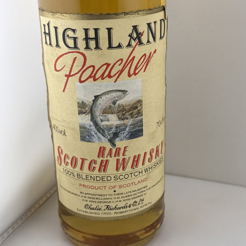 Highland Poacher Rare Scotch Whisky 70cl 40% Old Blended Scotch 1980s