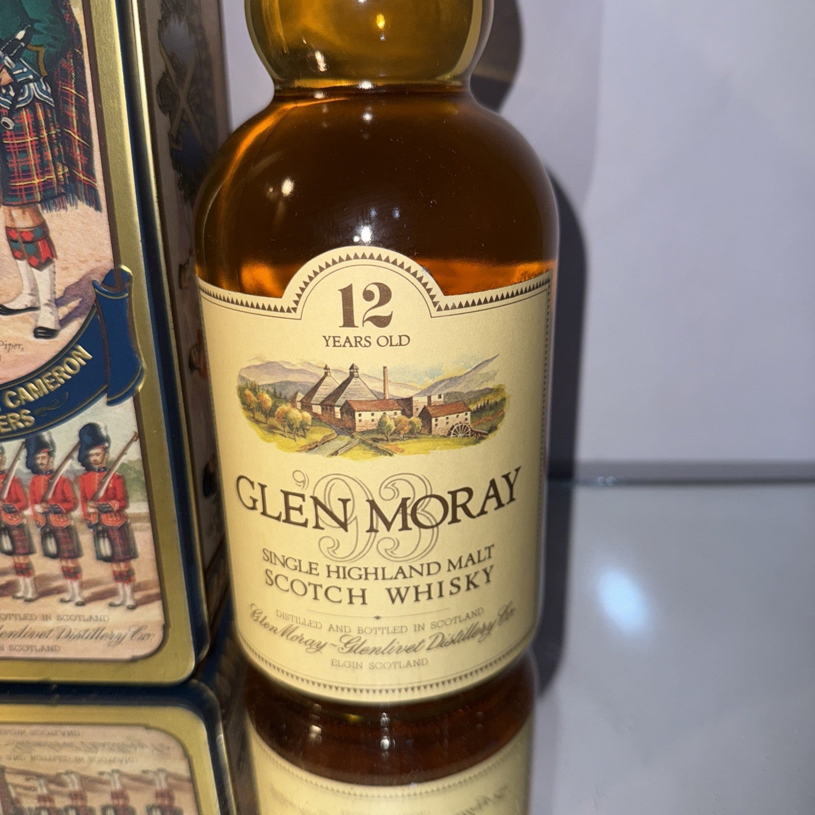 Glen Moray 12 Years Old Single Highland Malt Scotch Whisky (40% ABV, 70cl) 1980s
