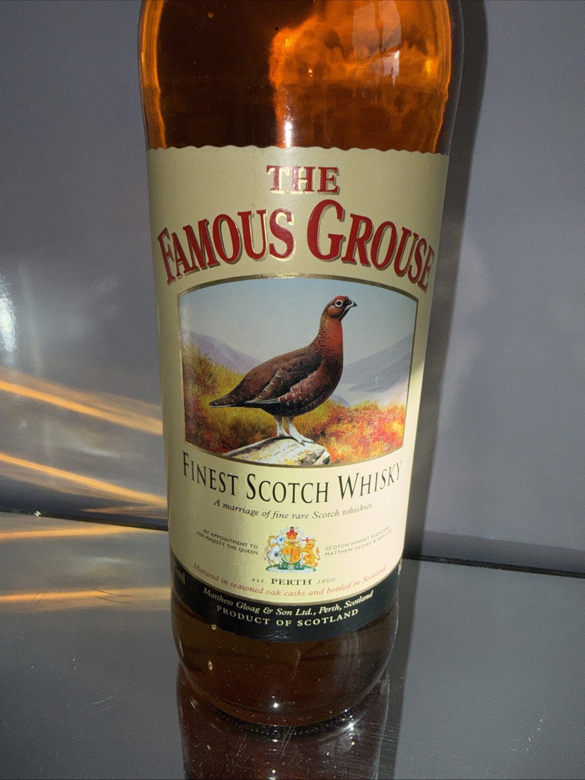 Famous Grouse Finest Scotch Whisky 1L Bottled Late 1990s
