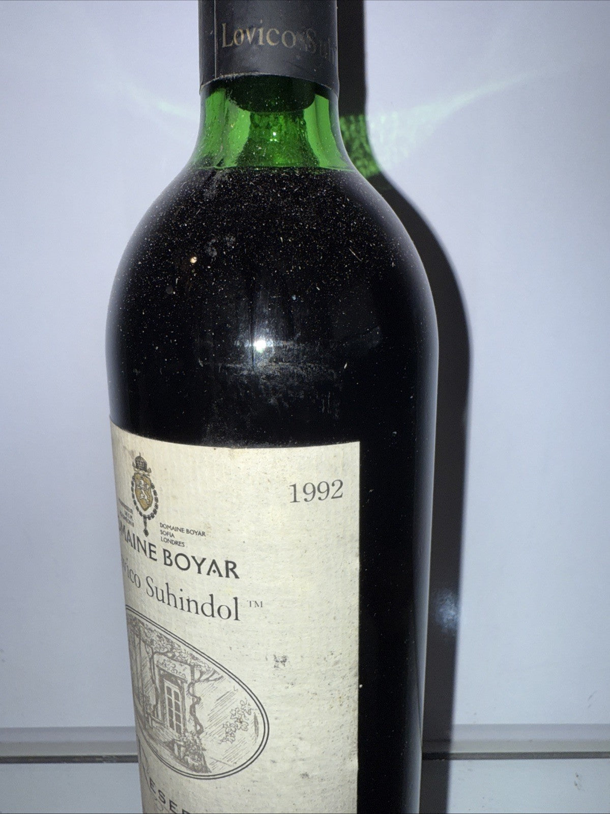 1992 vintage Domaine Boyar Lovico Suhindol Reserve Cabernet Sauvignon