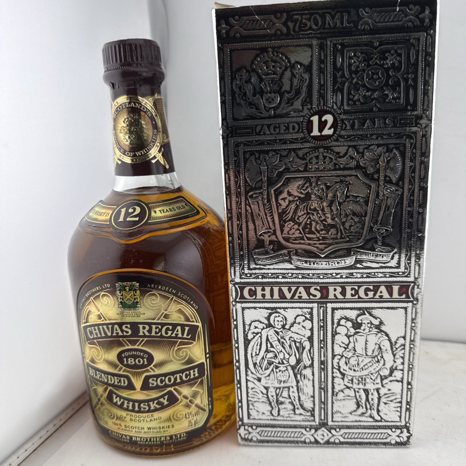 Vintage Chivas Regal 12 Year Old Scotch Whisky 75cl 43% Boxed 1970s/80s