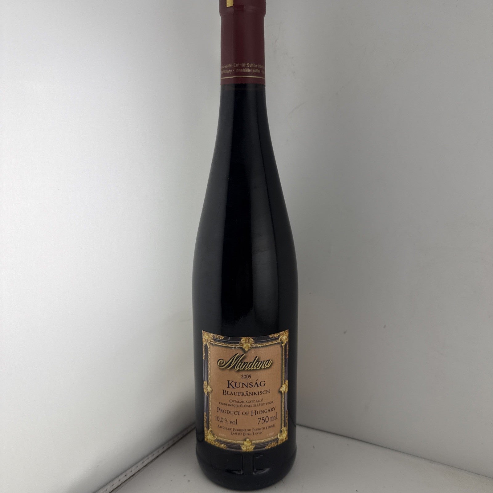 2009 Hungarian Blaufränkisch red wine, 750ml For Royal Wedding William  And Kate