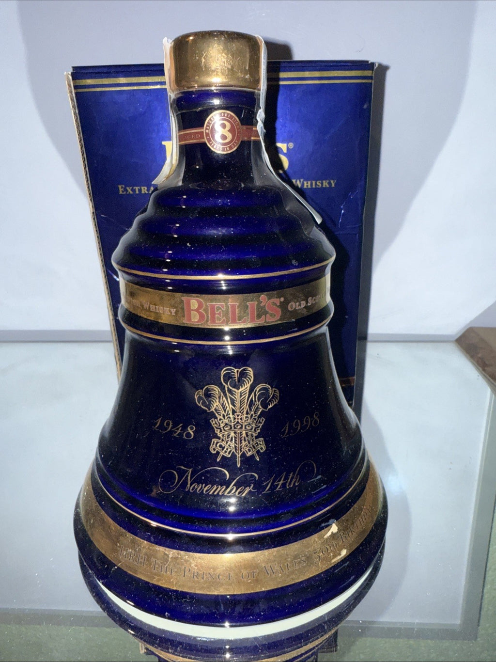 Bell’s 1998 Prince Of Wales 50th limited-edition (75cl at 40% ABV) Full