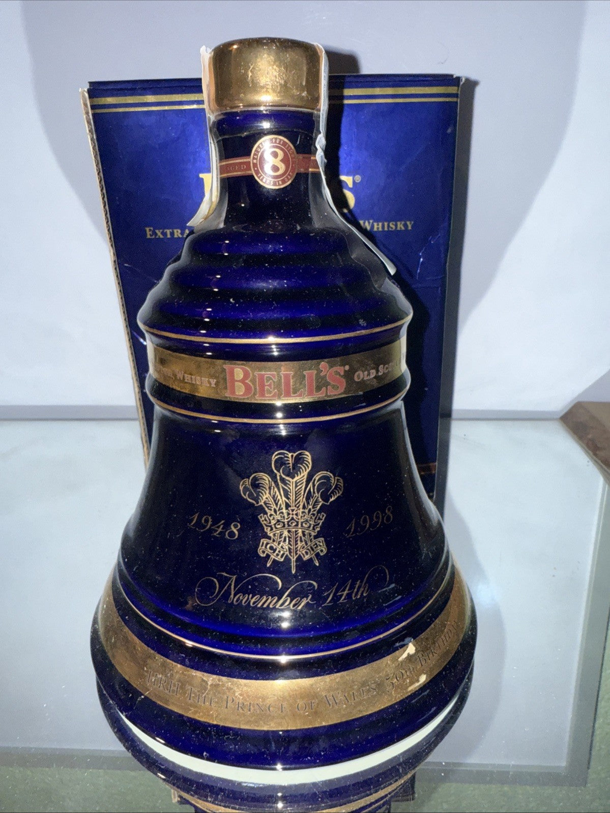 Bell’s 1998 Prince Of Wales 50th limited-edition (75cl at 40% ABV) Full