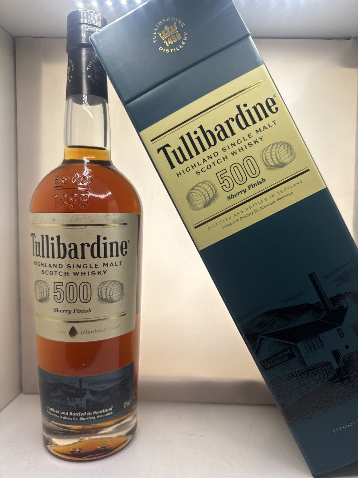 Tullibardine 500 Sherry Finish Highland Whisky 70cl 43% Boxed
