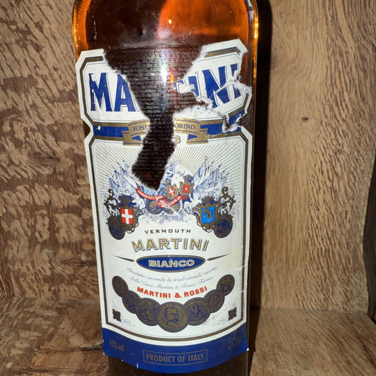 MARTINI BIANCO 75CL VERMOUTH 1980s  label in poor condition
