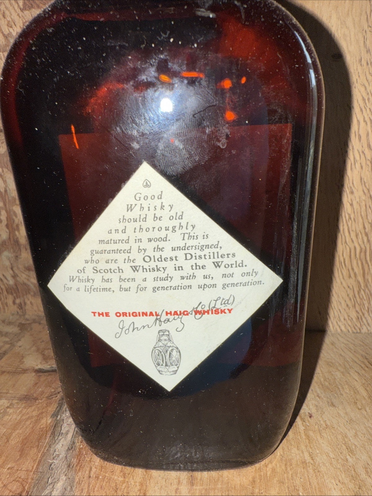 Haig Gold Label Blended Scotch Whisky 13 1/3 FL OZ And 70% Proof Vintage Aged