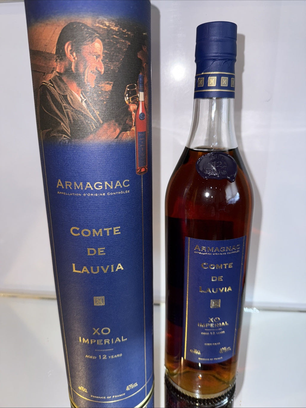Comte de Lauvia XO Imperial Armagnac, aged 12 years 70cl 40%abv
