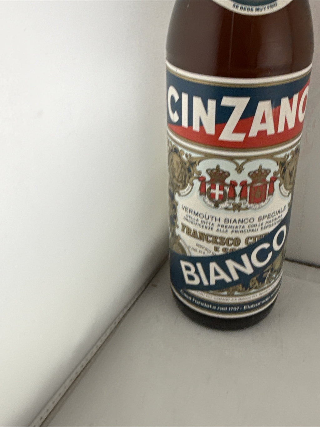Vintage Cinzano Bianco Vermouth 1 Litre Spanish Bottling Sealed