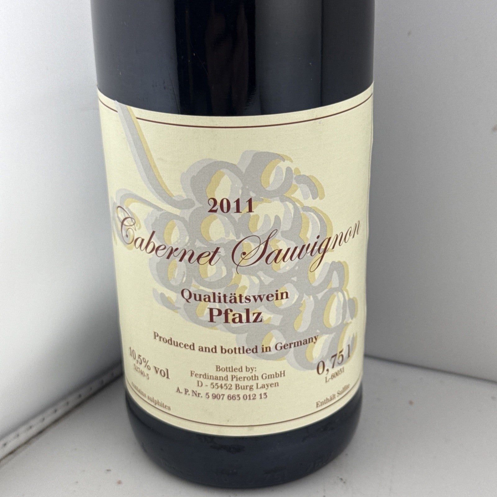 Pieroth Cabernet Sauvignon Pfalz Qualitätswein 2011 75cl German Red Wine
