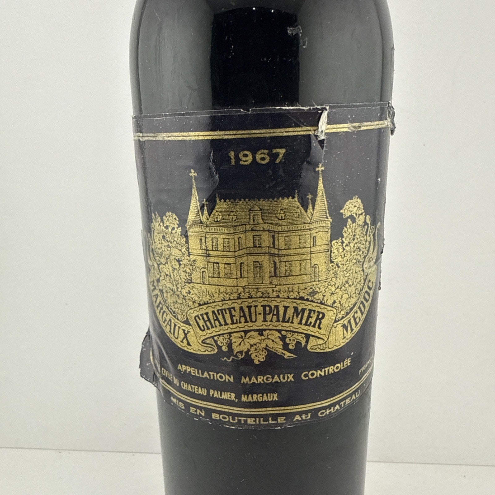 1967 Château Palmer Margaux; estate-bottled Bordeaux red wine.